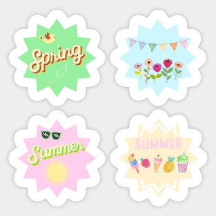 Spring and summer sticker pack Sticker